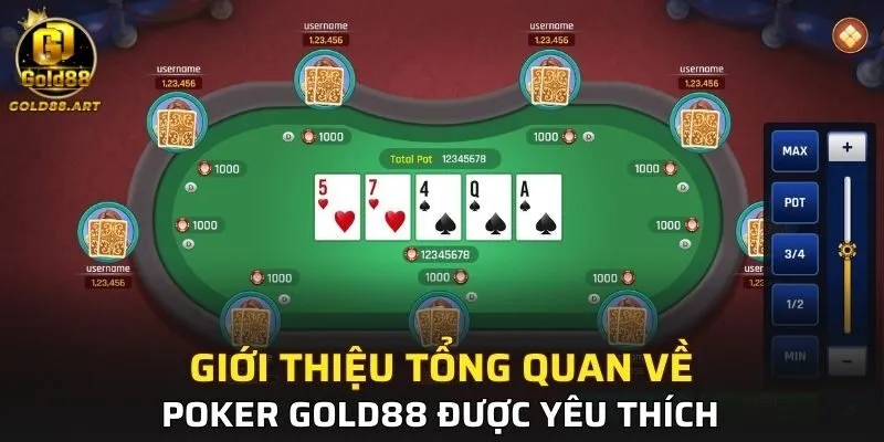 Giới thiệu tổng quan về Poker GOLD88 được yêu thích